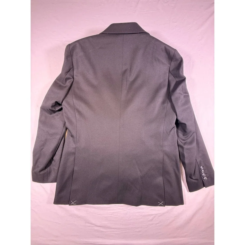 Haggar Blazer Mens 40 Regular Black NEW Slim Fit‎ Stretch Gabardine HJ80031